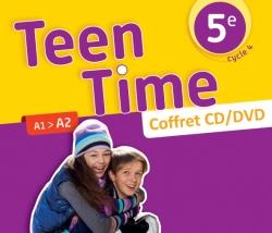 Teen Time : anglais ; cycle 4 ; 5e ; coffret CD/DVD  de la classe (édition 2017)