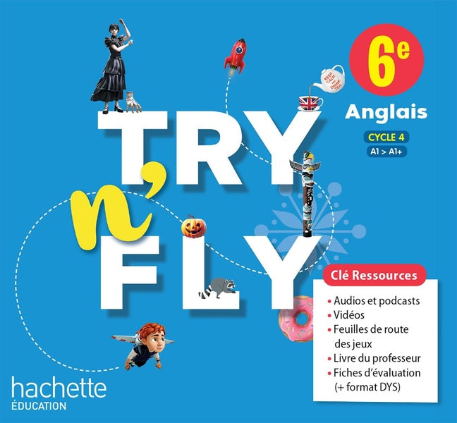 Try n' fly : Anglais ; 6e ; Clé USB ; A1>A1+