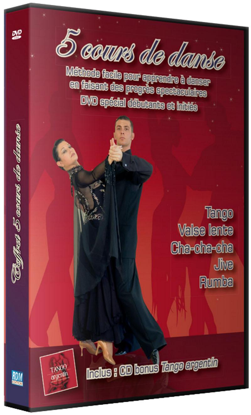 Coffret 5 cours de danses : Valse lente + Tango + Rumba + + Jive + Cha-cha-cha [DVD]
