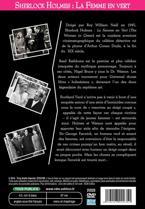 Sherlock Holmes : la femme en vert [DVD]