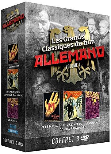 Les grands classiques du film allemand, vol. 1 : M le maudit ; le cabinet du docteur Caligari ; le golem [DVD]
