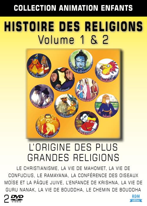 Histoire des religions vol. 1 et 2 : l'origine des plus grandes religions en animation [DVD]