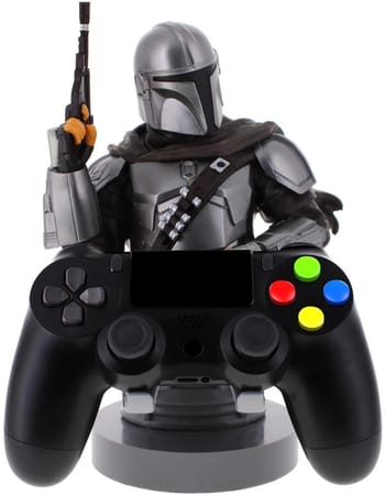 Cable Guys R.E.S.T - Le Mandalorien - Din Djarin Support pour Téléphone et Manette - flash vidéo