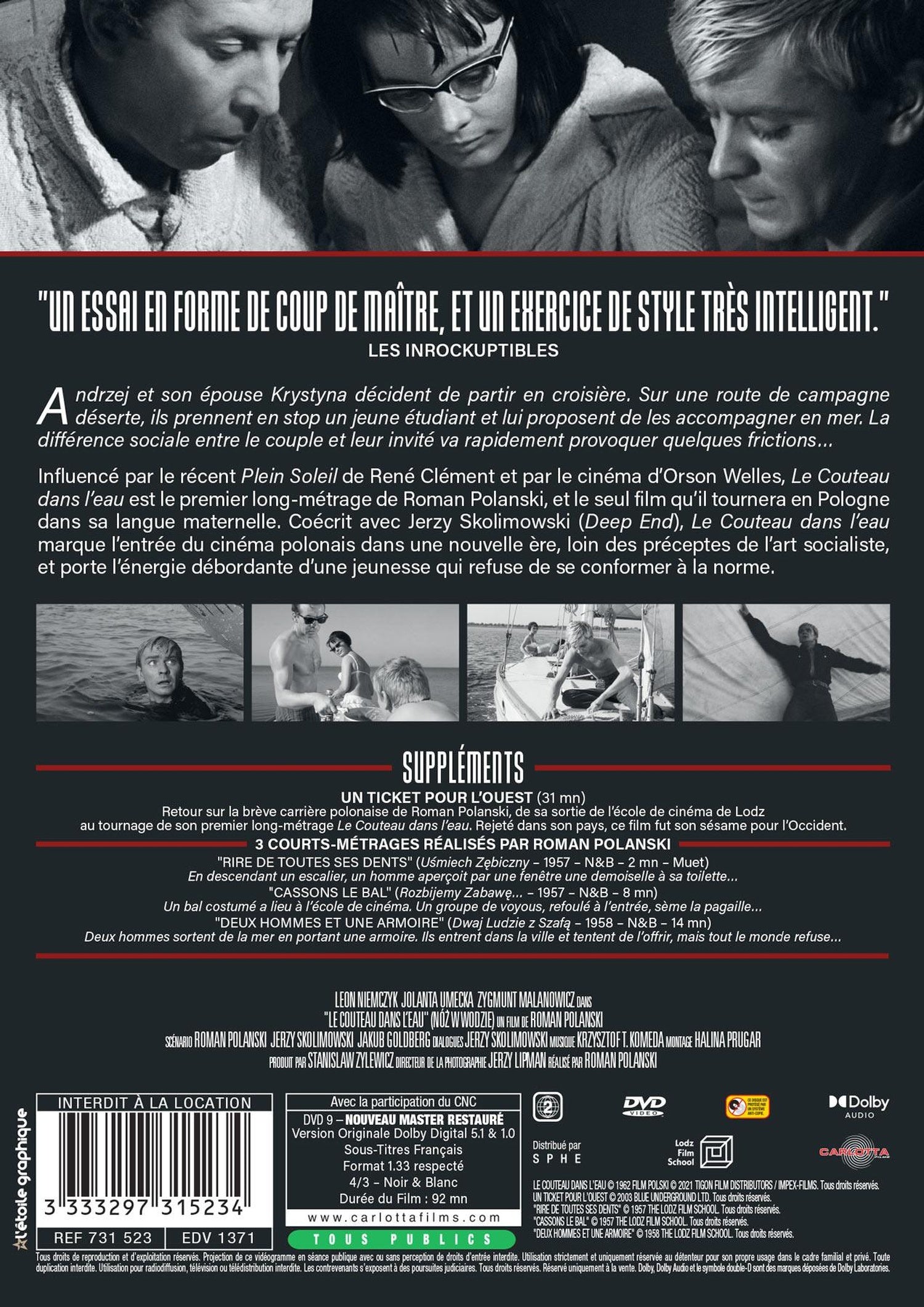 Le Couteau dans l'eau [DVD]