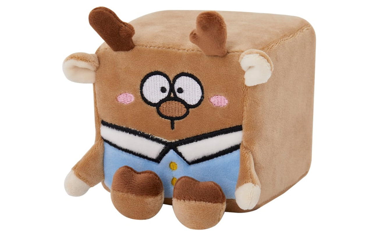 MGM - Squarepal - Peluche à mémoire de forme Renne 10cm