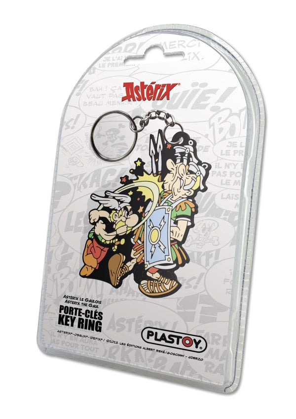 Plastoy - Astérix - Porte-clés en gomme Astérix le Gaulois Paff !