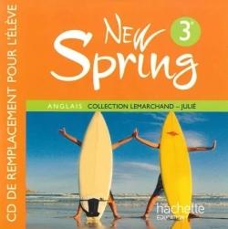 NEW SPRING : anglais LV1 ; 3ème ; CD audio de l'élève ; coffret (édition 2010)