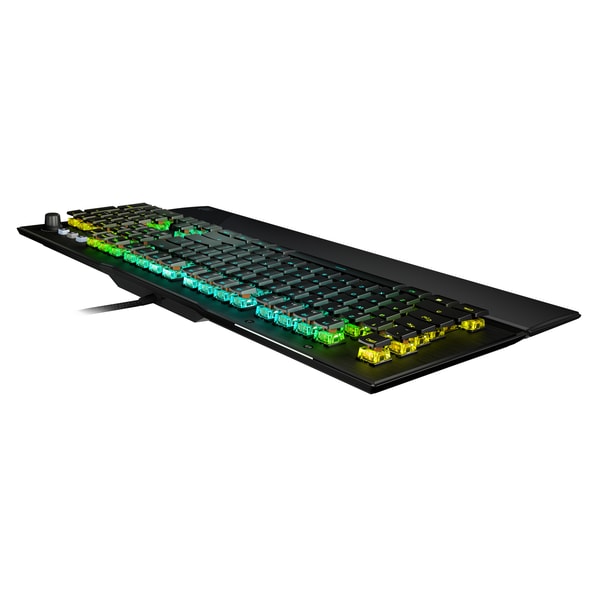 Roccat - Clavier de jeu mécanique optique Vulcan Pro AIMO avec éclairage RGB - Disposition QWERTY américaine - flash vidéo