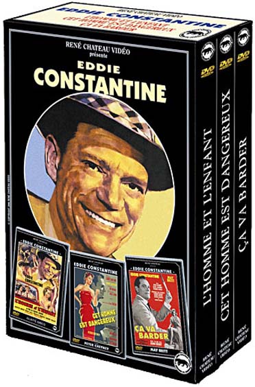 Coffret Eddie Constantine : l'homme et l'enfant ; cet home est dangereux ; ca va barder [DVD]