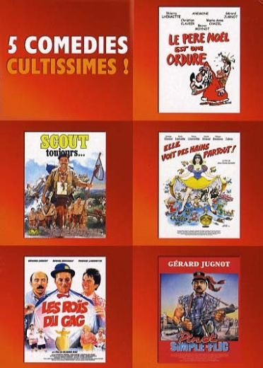 Coffret 5 comédies cultissimes - Le Père Noël est une ordure + Scout toujours + Elle voit des nains partout + Les rois du gag + Pinot simple flic [DVD]
