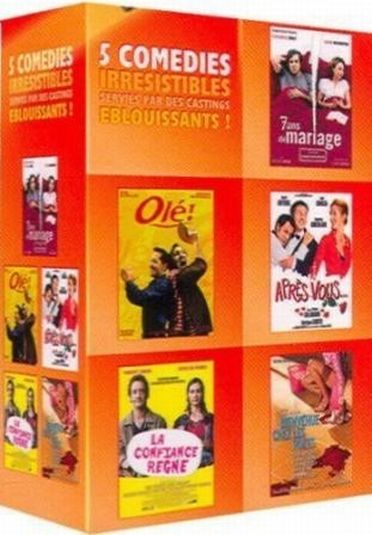 Coffret 5 comédies irrésistibles : 7 ans de mariage + Olé + Après vous + La confiance règne + Bienvenue chez les Rozes [DVD]
