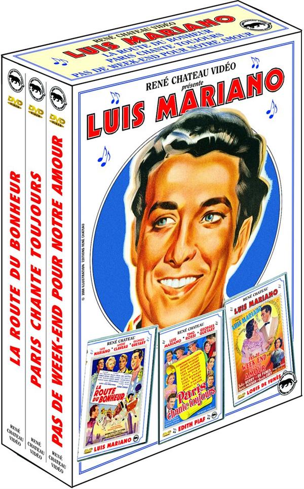 Coffret Luis Mariano : La route du bonheur ; Pas de week-end pour notre amour ; Paris chante toujours [DVD]