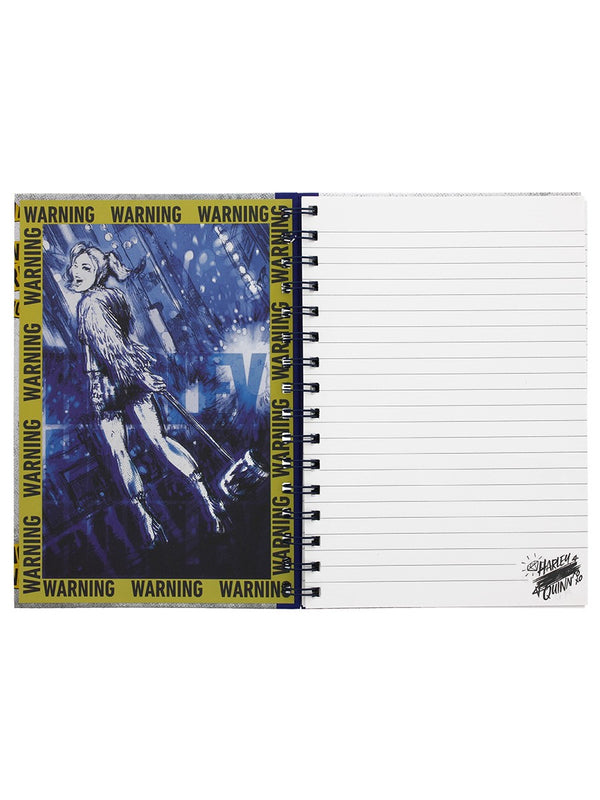 Birds of Prey - Harley Quinn Warning A5 Wiro Notebook