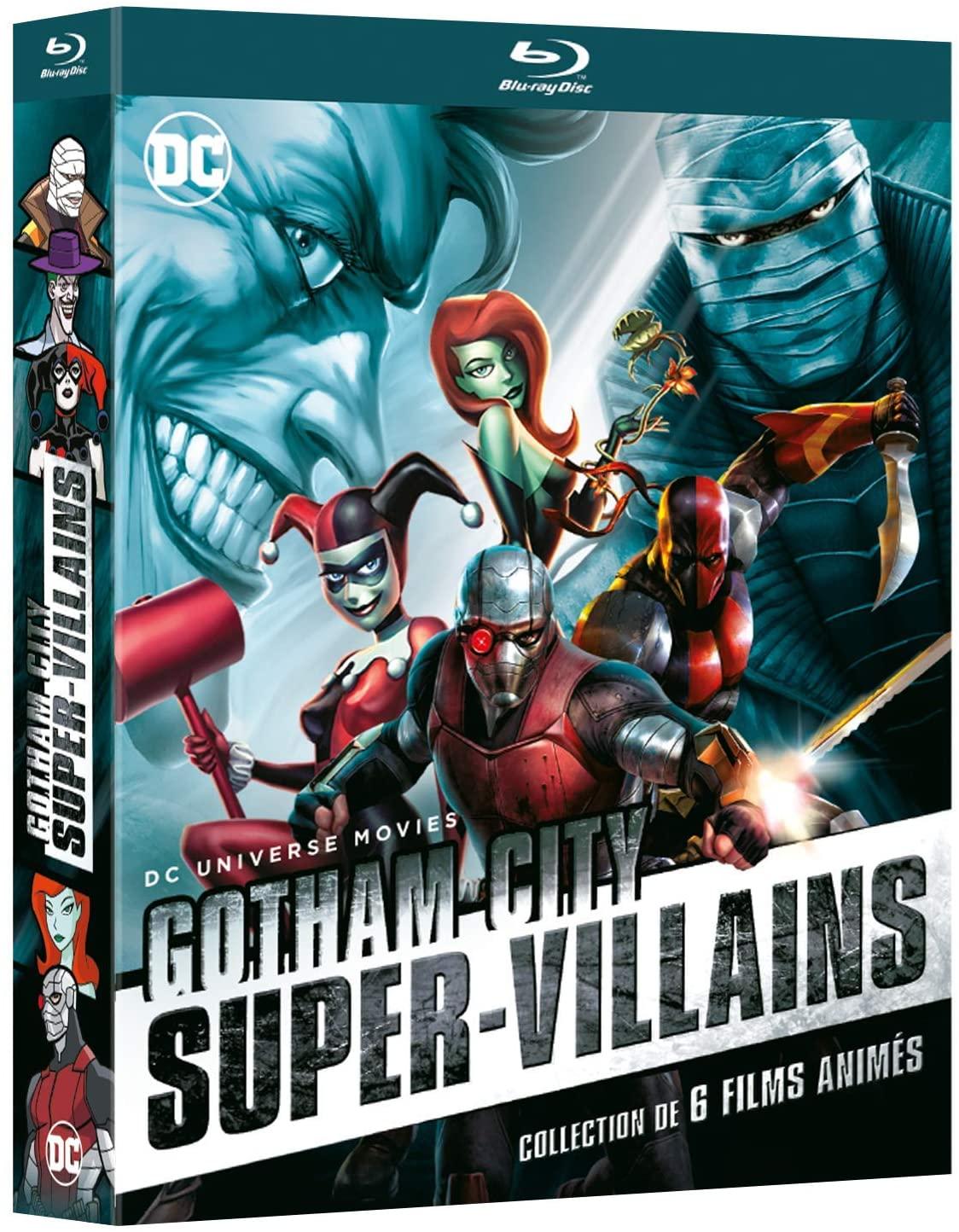DC Gotham Super-Villains - Coffret : Deathstroke : Knights and Dragons + Batman : Silence + Batman et Harley Quinn + Batman : The Killing Joke + Suicide Squad : Le Prix de l'Enfer + Batman : Assaut sur Arkham [Blu-ray]