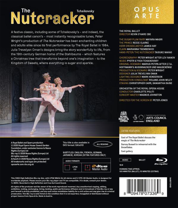 Piotr Ilyitch Tchaikovski (1840-1893) : Casse-Noisette, ballet en 2 actes [Blu-ray]