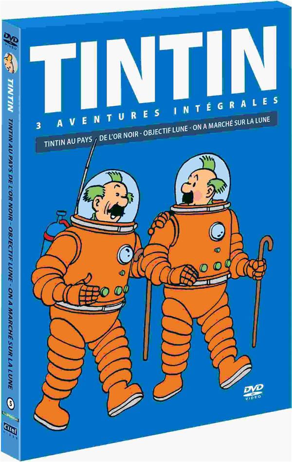 Tintin - 3 aventures - Vol. 5 : Objectif Lune + On a marché sur la Lune + Tintin au pays de l'or noir [DVD]