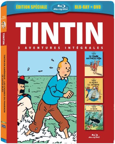 Tintin - 3 aventures - Vol. 3 : Le Secret de la Licorne + Le Trésor de Rackham le Rouge + Le Crabe aux pinces d'or [Blu-ray]