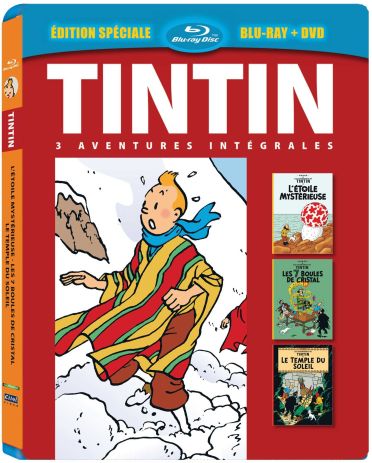 Tintin - 3 aventures - Vol. 4 : 7 boules de Cristal + Le Temple du soleil + L'Etoile mystérieuse [Blu-ray]