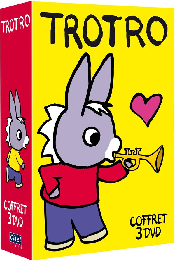 Trotro - Vol. 1 : Trotro fait du vélo + Vol. 2 : Au lit Trotro + Vol. 3 : Trotro et la chasse au Trésor [DVD]