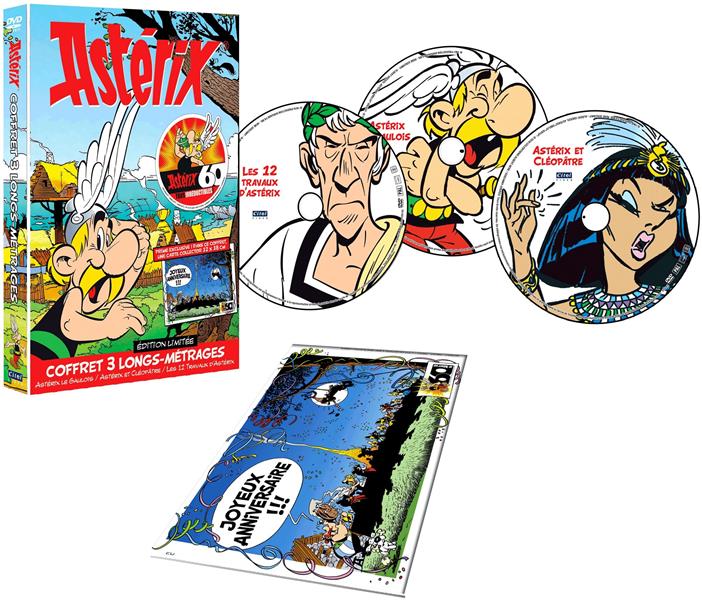 Astérix : Astérix le Gaulois + Astérix et Cléopâtre + Les 12 travaux d'Astérix [DVD]