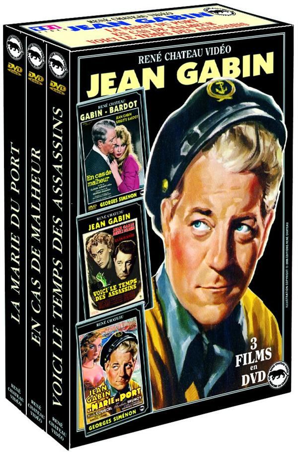 Coffret Gabin : en cas de malheur ; la Marie du port ; voici le temps des assassins [DVD] - flash vidéo