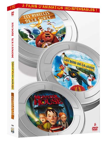 Coffret animation - Les rois de la glisse + Les rebelles de la forêt + Monster House [DVD]