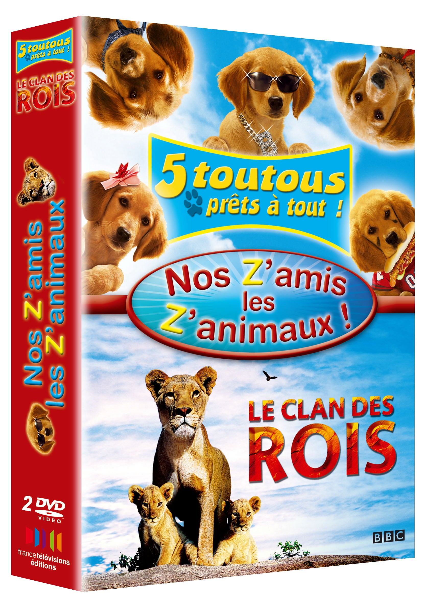 Nos z'amis les z'animaux - Coffret - 5 toutous prêts à tout + Le clan des rois [DVD]