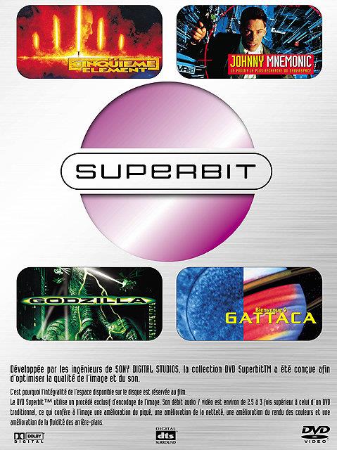Superbit - Coffret 1 - Le cinquième élément, Johnny Mnémonic, Godzilla, Bienvenue à Gattaca [DVD]