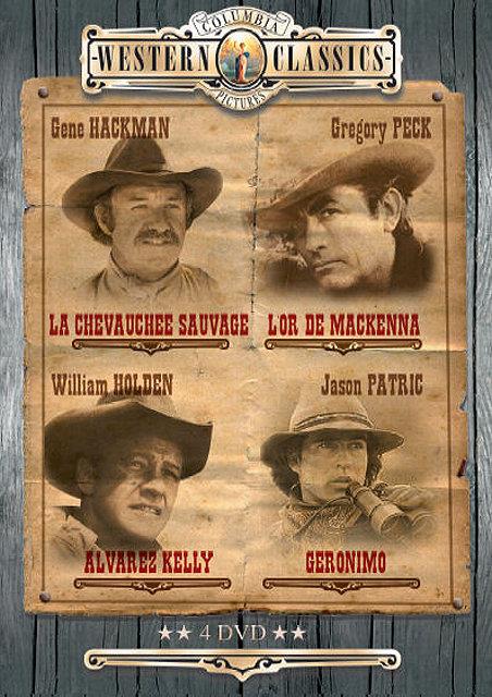 Columbia Western Classics : La chevauchée sauvage + L'or de Mackenna + Alvarez Kelly + Géronimo [DVD]