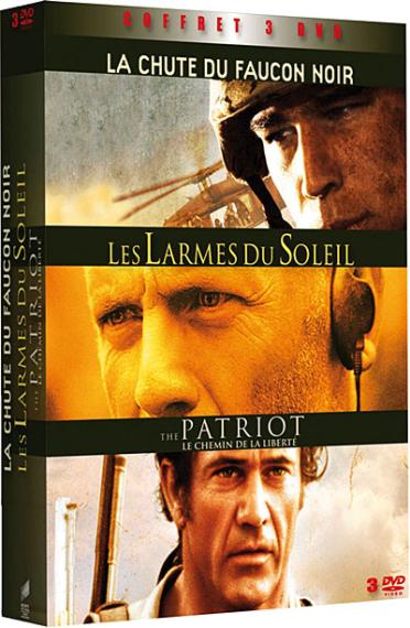 Coffret Guerre - Les larmes du soleil + The Patriot + La chute du faucon noir [DVD]