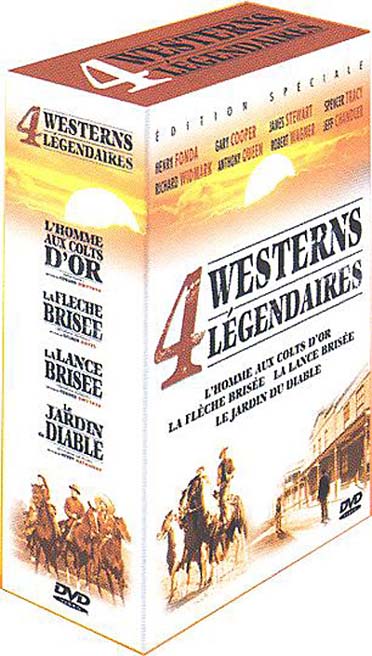 4 Westerns légendaires : L'homme aux Colts d'or + La flèche brisée + La lance brisée + Le jardin du diable [DVD]