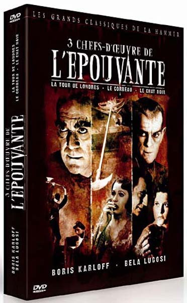3 chefs-d'oeuvre de l'épouvante - Coffret - La Tour de Londres + Le corbeau + Le chat noir [DVD]