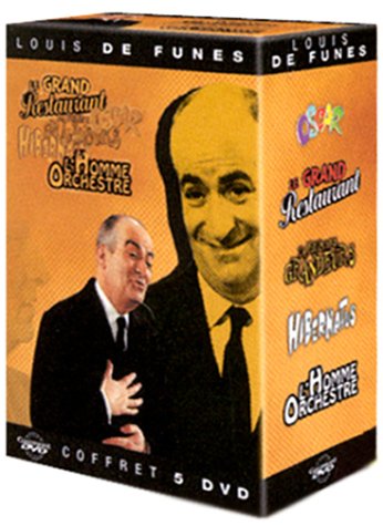 Louis de Funès - 5 films cultes : Le grand restaurant + Oscar + Hibernatus + L'homme orchestre + La folie des grandeurs [DVD]