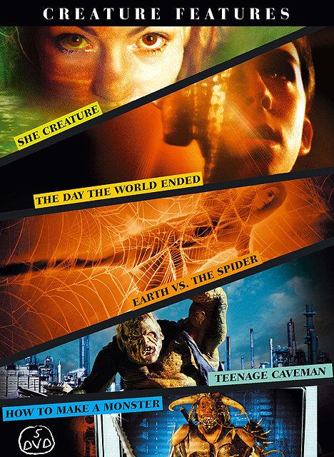 Creature Features - She Creature + The Day the World Ended + Earth vs. the Spider + Teenage Caveman + How to Make a Monster [DVD]
