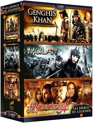 Les Héros de légende : Genghis Khan + Mulan + Barbarossa [DVD] - flash vidéo