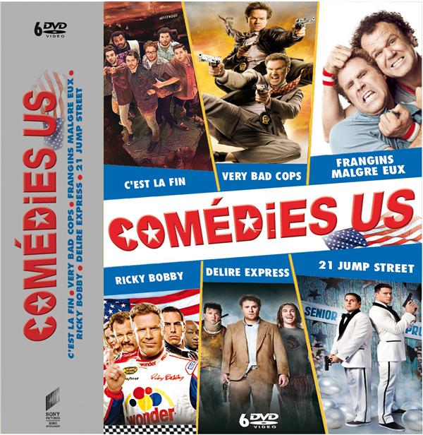 Comédies U.S. - Coffret : C'est la fin + Very Bad Cops + Frangins malgré eux + Ricky Bobby + Délire Express + 21 Jump Street [DVD]