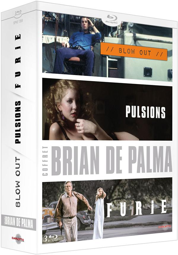 Coffret Brian De Palma : Blow Out + Pulsions + Furie [Blu-ray]