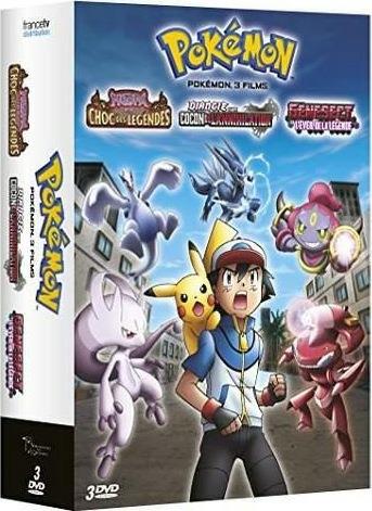 Pokémon, 3 films : Genesect et l'éveil de la légende + Diancie et le cocon de l'annihilation + Hoopa et le choc des légendes [DVD]