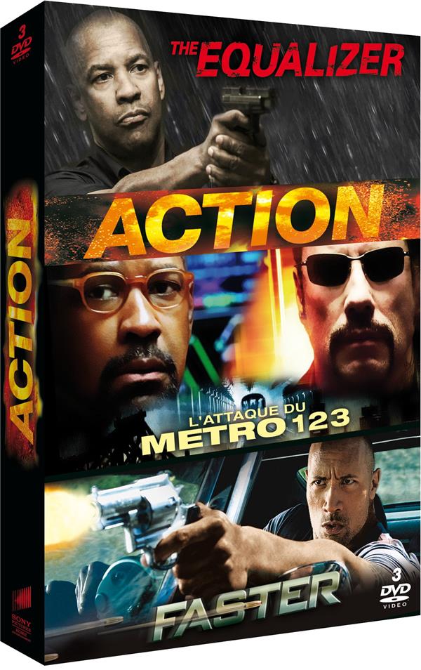 Coffret Action : The Equalizer + L'attaque du métro 123 + Faster [DVD]