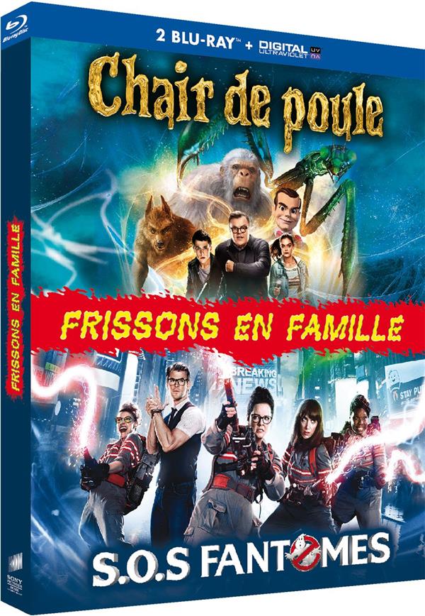 Frissons en famille - Coffret : Chair de poule + S.O.S Fantômes [Blu-ray]