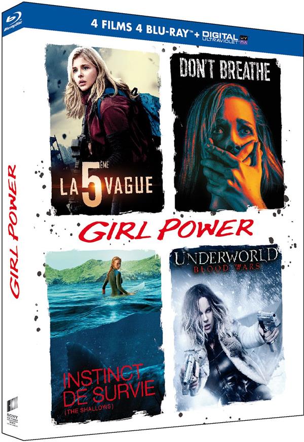 Girl Power - Coffret : La 5ème vague + Don't Breathe + Instinct de survie + Underworld : Blood Wars [Blu-ray]