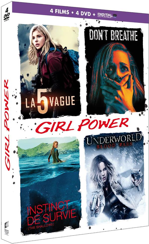 Girl Power - Coffret : La 5ème vague + Don't Breathe + Instinct de survie + Underworld : Blood Wars [DVD]