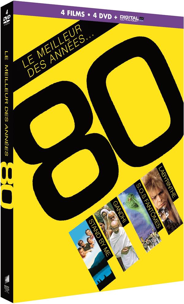 Le Meilleur des années 80 - Coffret : Stand By Me + Gandhi + SOS Fantômes + Labyrinthe [DVD]