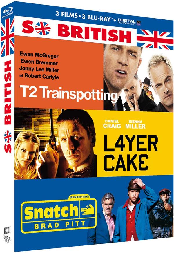 So British - Coffret : T2 Trainspotting + Layer Cake + Snatch [Blu-ray] - flash vidéo