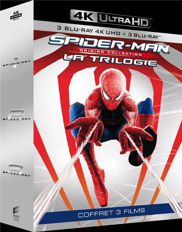 Trilogie Spider-Man : Spider-Man + Spider-Man 2 + Spider-Man 3 [4K Ultra HD]