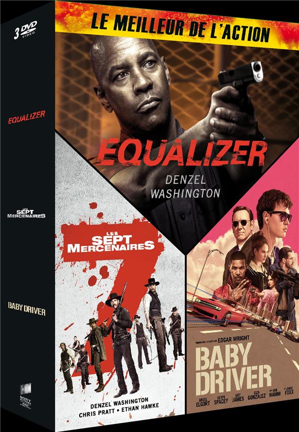 Meilleur de l'action - Coffret : Equalizer + Les Sept Mercenaires + Baby Driver [DVD]