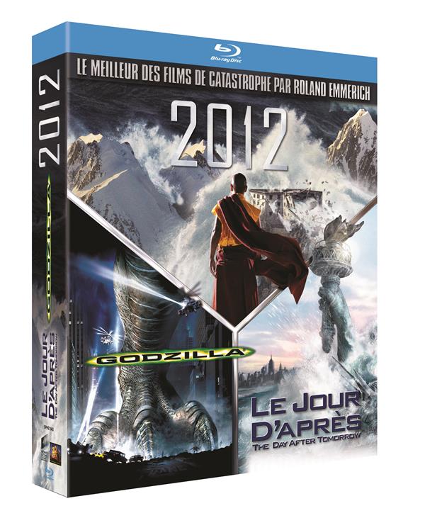 Catastrophe ! - Coffret : 2012 + Godzilla + Le Jour d'après [Blu-ray]