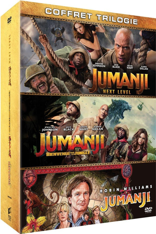 Jumanji + Jumanji : Bienvenue dans la jungle + Jumanji : Next Level [DVD]