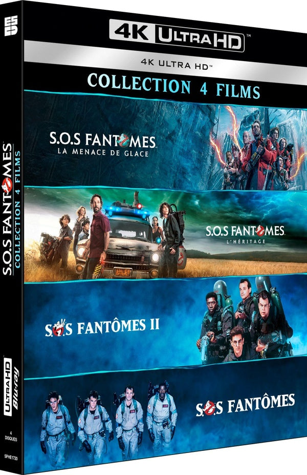 S.O.S fantômes - Coffret Collection 4 films : S.O.S fantômes + S.O.S fantômes II + S.O.S fantômes : L'Héritage + S.O.S. Fantômes : La Menace de glace [4K Ultra HD]