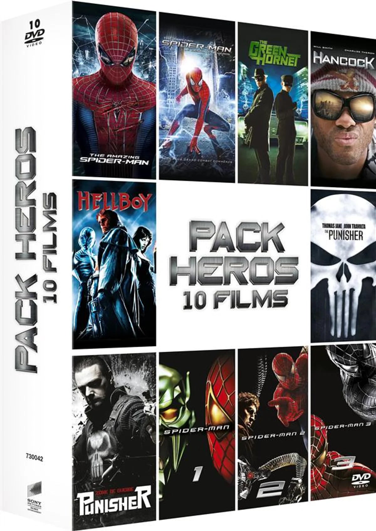 (Occasion) - PACK HÉROS de 10 FILMS [DVD]